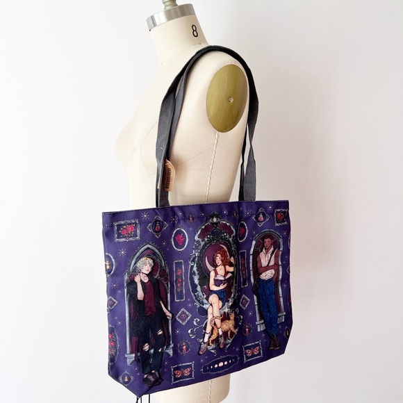 Fairyloot The Glittering Edge Zip Top Tote Bag Character Art Bookish Canvas - Picture 2 of 6